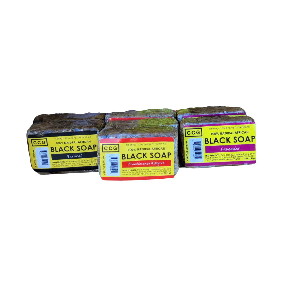 Natural African Black Soap 5oz Bar