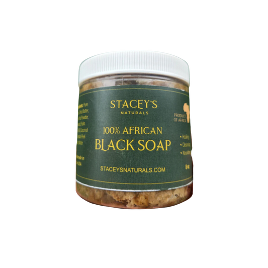 Natural African Black Soap in Jar