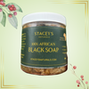 100% Natural African Black Soap in Jar