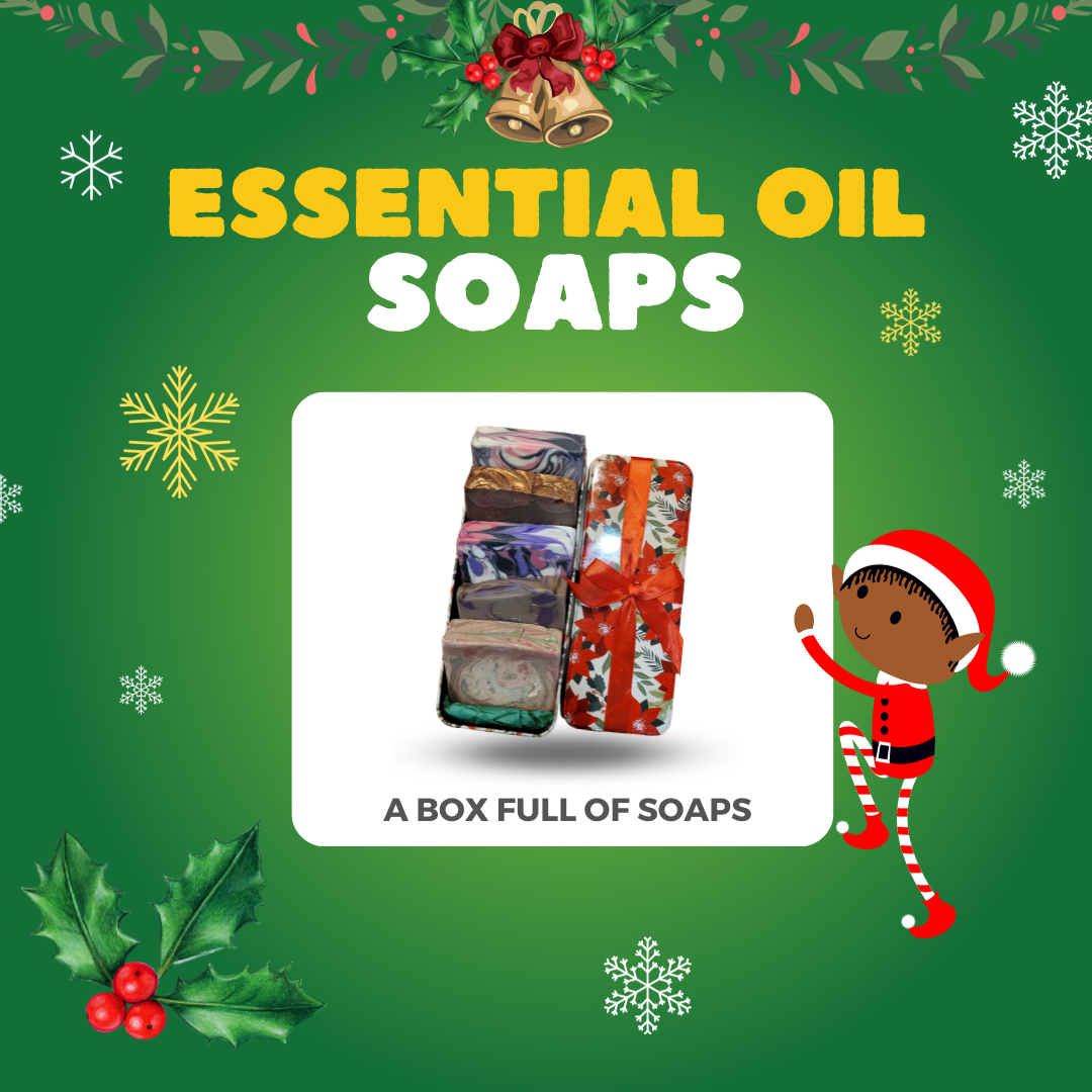 Essential Oil Soaps Christmas Bundle